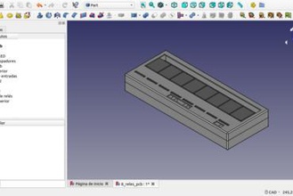 modelo freecad caja 8 reles pcb 3d printer parts enhancements 3d print model - Mito3D