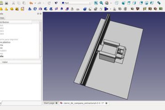 modelo freecad cierre campana extractora ev 3d print model - Mito3D