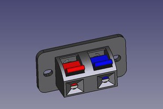 modelo de freecad clip conector los cables otros 3d print model - Mito3D
