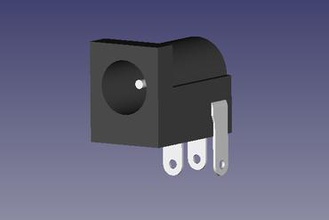 modelo freecad conector dc005 other 3d print model - Mito3D