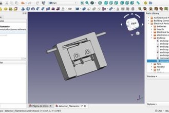 modelo freecad detector filamento 3d printer parts enhancements 3d print model - Mito3D