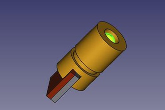 modelo freecad diodo laser outros o emissor de luz componente 3d print model - Mito3D