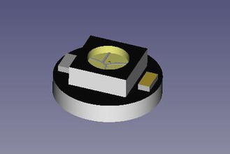 modelo freecad led rgb neopixel outros diodo emissor de luz componente 3d print model - Mito3D