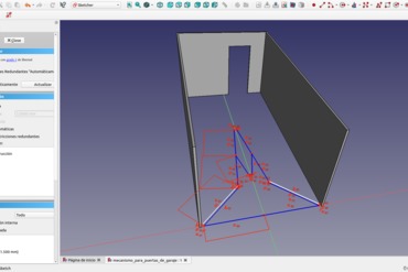 modelo freecad mecanismo puertas garaje formazione scolastica 3D print model - Mito3D