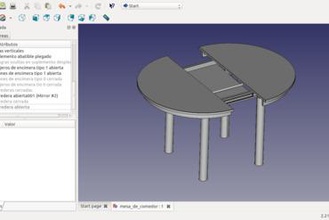 modelo de freecad mesa comedor su casa 3d print model - Mito3D