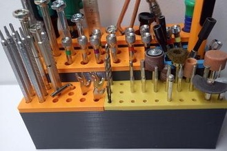 modular presentoir small tools Maker/DIY abel tool outil rangement classeur presentoire stand 3d print model - Mito3D