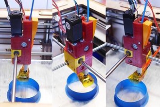 modular printhead - nema8 worm gear 3d printer parts enhancements 3d print model - Mito3D
