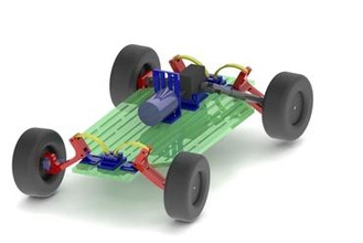 modulare rc-car maker diy rc Fernbedienung gesteuert Auto modular 3d print model - Mito3D