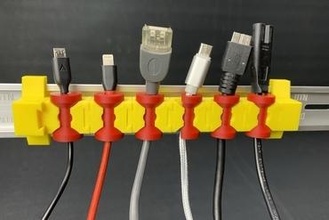 modular drehend Kabel montieren Gadget 3d print model - Mito3D
