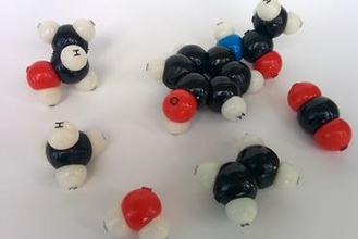 Molekül-Baukasten Bildung atom Atome Molekül Moleküle Chemie Verbindung Wissenschaft 3d print model - Mito3D