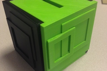 caixa de dinheiro gadget poupança a piggybank mealheiro o banco 3D print model - Mito3D