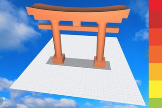morphi torii japonais l'éducation app android détail de l'architecture modèle d'architecture géométriques la géométrie ipad ipadmini japon le art religion culture temple morphiapp l'apprentissage 3d print model - Mito3D
