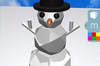 morphi snowman 3d printer parts enhancements app art geometric geometry ios8 ipad ipadmini minimal minimalist morphiapp 3d print model - Mito3D