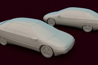 москвич istra brinquedos carro conceito futurista sedan azlk azlk2144 moskvichistra moskvich2144 3d print model - Mito3D