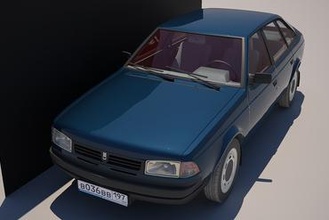 москвич Svyatogor oyuncaklar tsyrik Aleksey zrk Moskvichsvyatogor azlk araba hatchback retro geri çekmek 3d print model - Mito3D