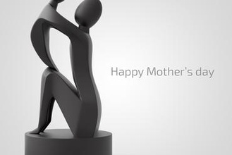 la fête des mères de sculpture art scupltures cadeau décoration statue 3d print model - Mito3D