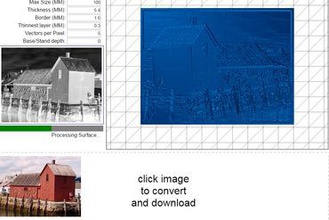 motif 1 lithophane 3d yazıcı donanımları parçaları fotoğraf rockport ma 3d print model - Mito3D