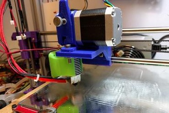 mounting plate bondtech mini extruder e3d v6 i3 rework wilson carriage 3d printer parts enhancements 3d print model - Mito3D