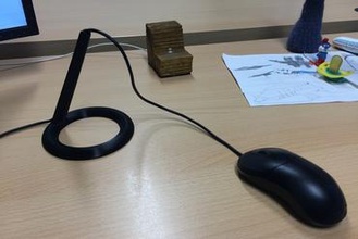 cavo del mouse titolare gadget 3d print model - Mito3D