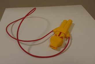 embout collier titulaire de sifflet les jouets coup Imprimé en 3d la lanière l'embout buccal 3d print model - Mito3D