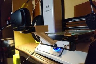 mp select mini webcam holder 3d printer parts enhancements mount monoprice 3d print model - Mito3D