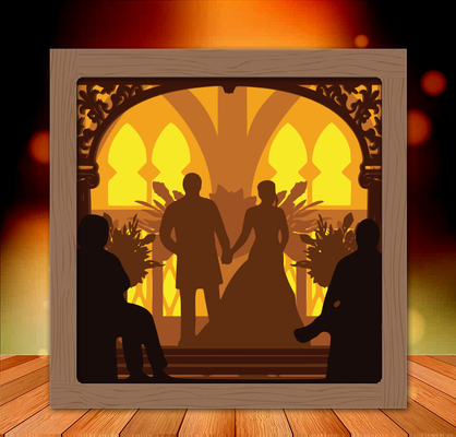 mr mrs wedding light box 2 lamp lampara lightbox pareja enamorados weddig enanorados 3d print model - Mito3D