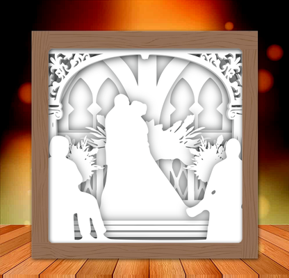 mr señora boda ligero caja 3 lámpara lampara ligera pareja enamorados casados 3d print model - Mito3D