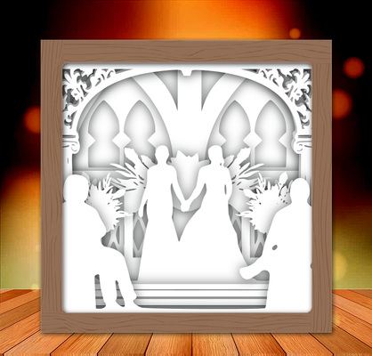 señora boda ligero caja 2 lámpara lampara ligera pareja enamorados víspera santos casados 3d print model - Mito3D