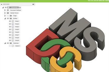 ms-dos-fanart-logo-puzzle zusammenzubauen andere 3D print model - Mito3D