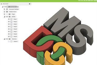 ms dos fanart logo puzzle assemblare altri 3d print model - Mito3D