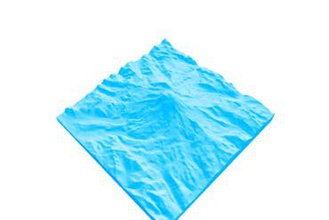 mt rainier topographische Karte maker diy seattle washington usa us terrain2stl 3d-Karte topografische ultimaker2 3d print model - Mito3D