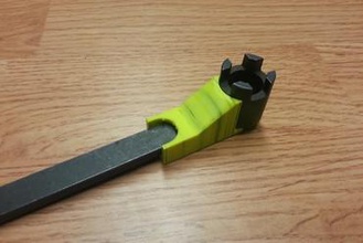 mt2 milling arbor wrench holder 3d printer parts enhancements stockholm makerspace mount mill 3d print model - Mito3D