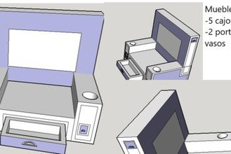mueble - compartimentos a arte o kers 3d print model - Mito3D