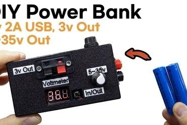 multi power bank Maker/DIY powerbank 18650 battery 3d print model - Mito3D