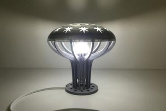mushroom led lamp other 3d print model - Mito3D
