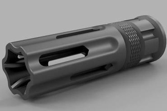muzzle fdl-3 asteridric toys fdl foam dart launcher projectfdl nerf toy gun 3d print model - Mito3D