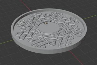 mein celtic coaster Ihre home 3d print model - Mito3D