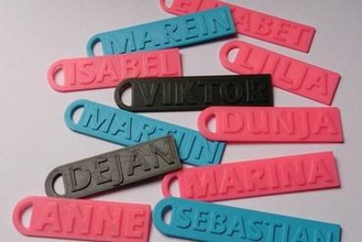 name key chain gadget ultimaker keychain tag 3d print model - Mito3D