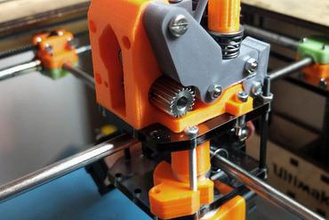 nanoblock 3d printer parts enhancements ultimaker extruder worm gear adjustable small um upgrade 3d print model - Mito3D
