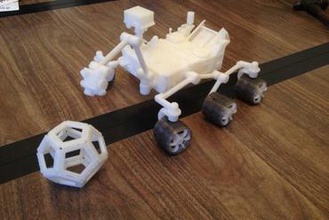 nasa's curiosity rover education 3d 3d print model - Mito3D