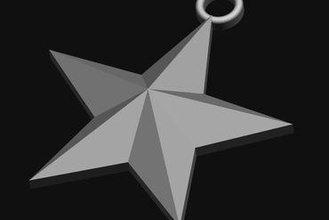 étoile nautique bijoux 3d print model - Mito3D