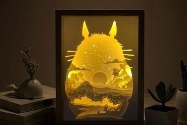 voisin Totoro boite lumière Accueil maison Lampara lampe 3d print model - Mito3D