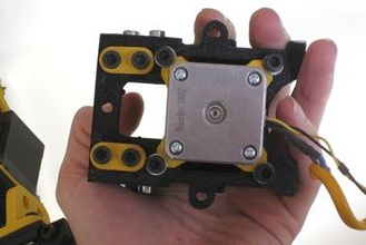 nema17 23 adapter 3d-Drucker-Teile-Verbesserungen openscad parametric stepper reprap nema23 3d print model - Mito3D