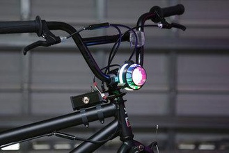 neopixel bike light maker diy adafruit Fahrrad Licht led ultimaker 3 dual-extrusion 3d print model - Mito3D
