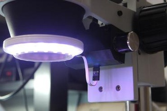 neopixel ring-Licht stereo-Mikroskop maker diy amscope fusion 360 Mikroskop prusa i3 thread ws2812 3d print model - Mito3D