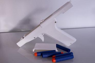 nerf pistol clip contest toy toys 3dpgnerf4um2 rubberband rubber band gun 3d print model - Mito3D