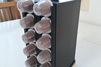 Nespresso Kaffee Kapsel Halter Unterstützung Zuhause Haus 3d print model - Mito3D