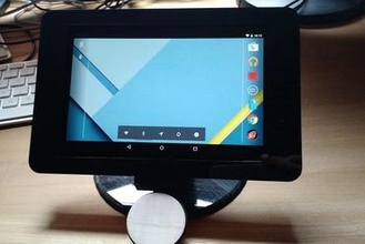 nfc-fähigen tablet-Halterung nexus 7 2012 version nfc kiosk stehen maker diy tablet nexus-7 3d print model - Mito3D