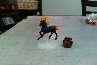 nightmare miniatures horse demon fiend dnd d&d dungeons dragons & 3d print model - Mito3D