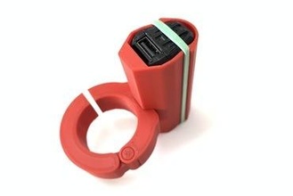 nitecore f1 case bike mount clamp gadget powerbank charger 18650 print place 3d print model - Mito3D